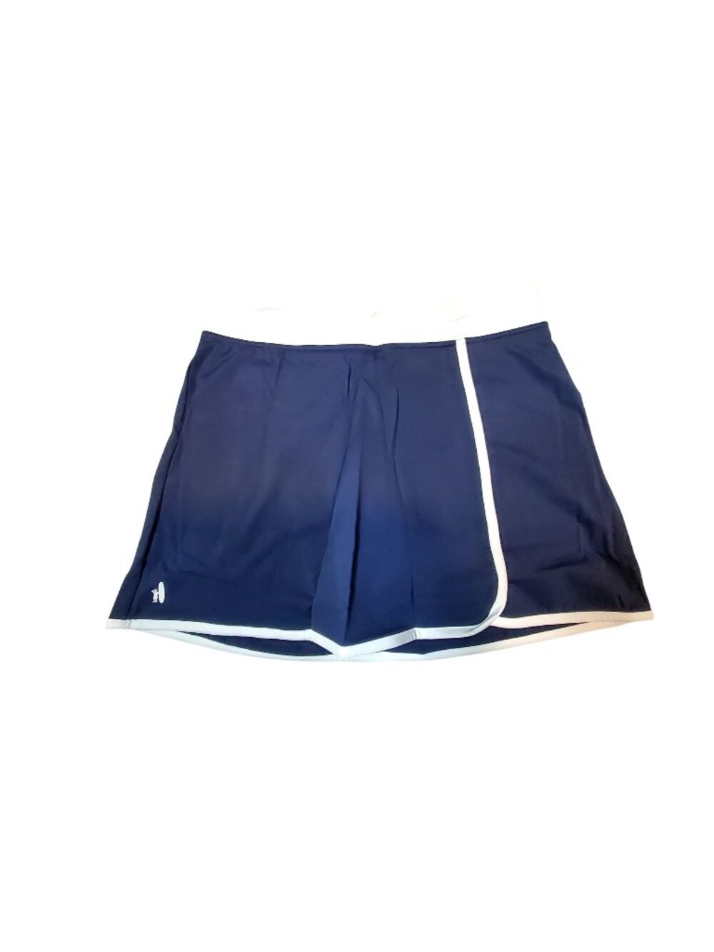 Johnnie-O Navy & White Athletic Skort With Pockets S Large Nylon & Spandex Blend
